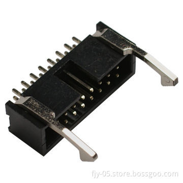 PH2.54 H9.7 box header 2 with a metal hook material of environment protection 2*5PNew